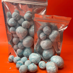 Sour Blue Raspberry Twist Kisses - Freeze Dried Sweets - Gluten Free & Dairy Free