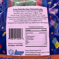 Bon Bons Watermelon - Freeze Dried Sweets - Vegetarian & Halal