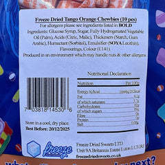 Tango Orange Chewbies - Freeze Dried Sweets