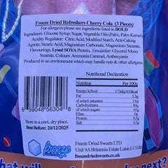 Refreshers Cherry Cola Chew Bar 3 Pieces - Freeze Dried Sweets - Vegan, Vegetarian & Halal