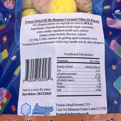 BUBs Banana Caramel Mini - Freeze Dried Sweets | Vegan