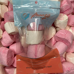 Pink and White Marshmallows  - Freeze Dried Sweets