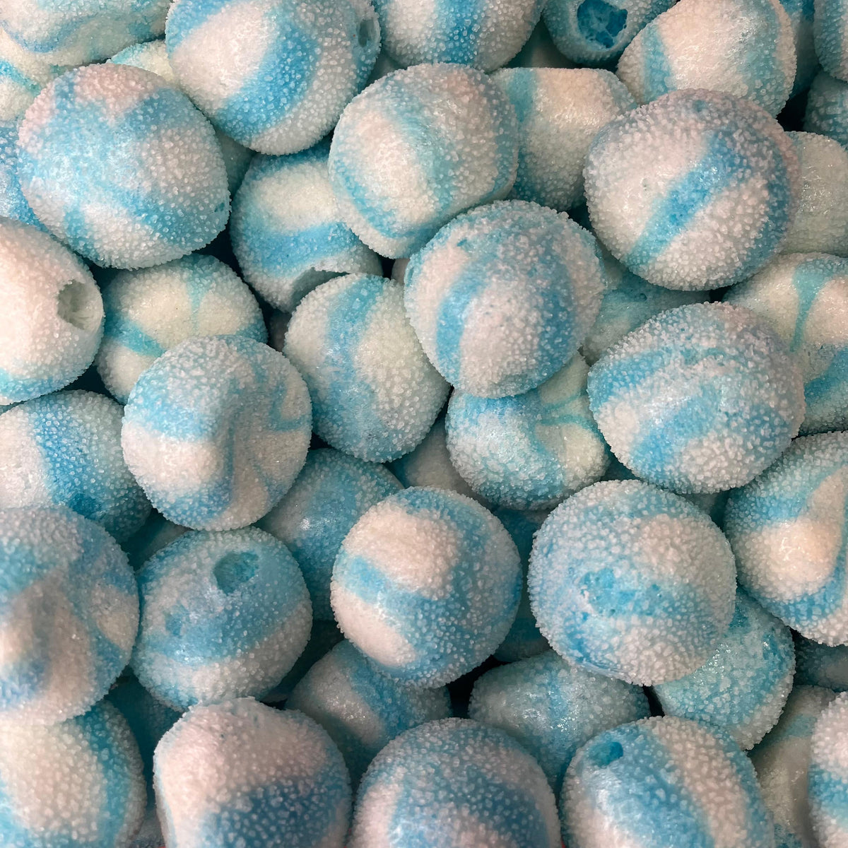 Blue Raspberry Twist Kisses - Freeze Dried Sweets - Gluten Free & Dairy Free