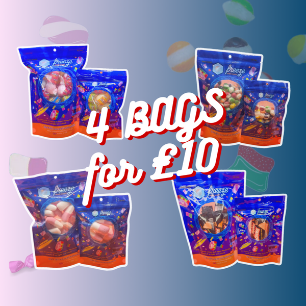 🍭 Four Bags for £10 🍭 – Freeze Dried Sweets