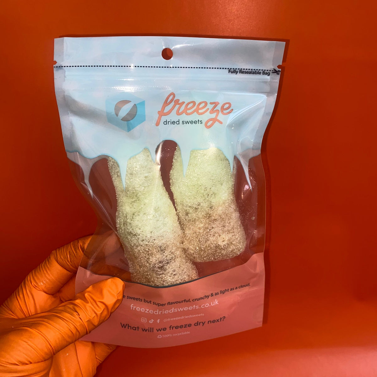 Fizzy Lime Cola Bottles - Freeze Dried Sweets