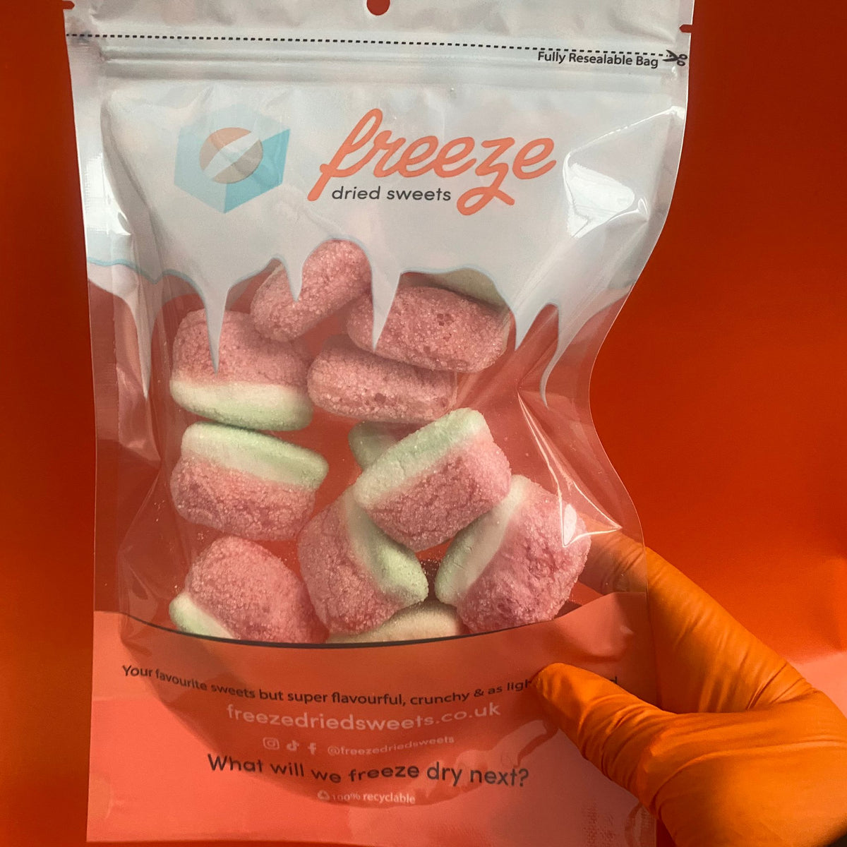 Fizzy Watermelon Slices - Freeze Dried Sweets