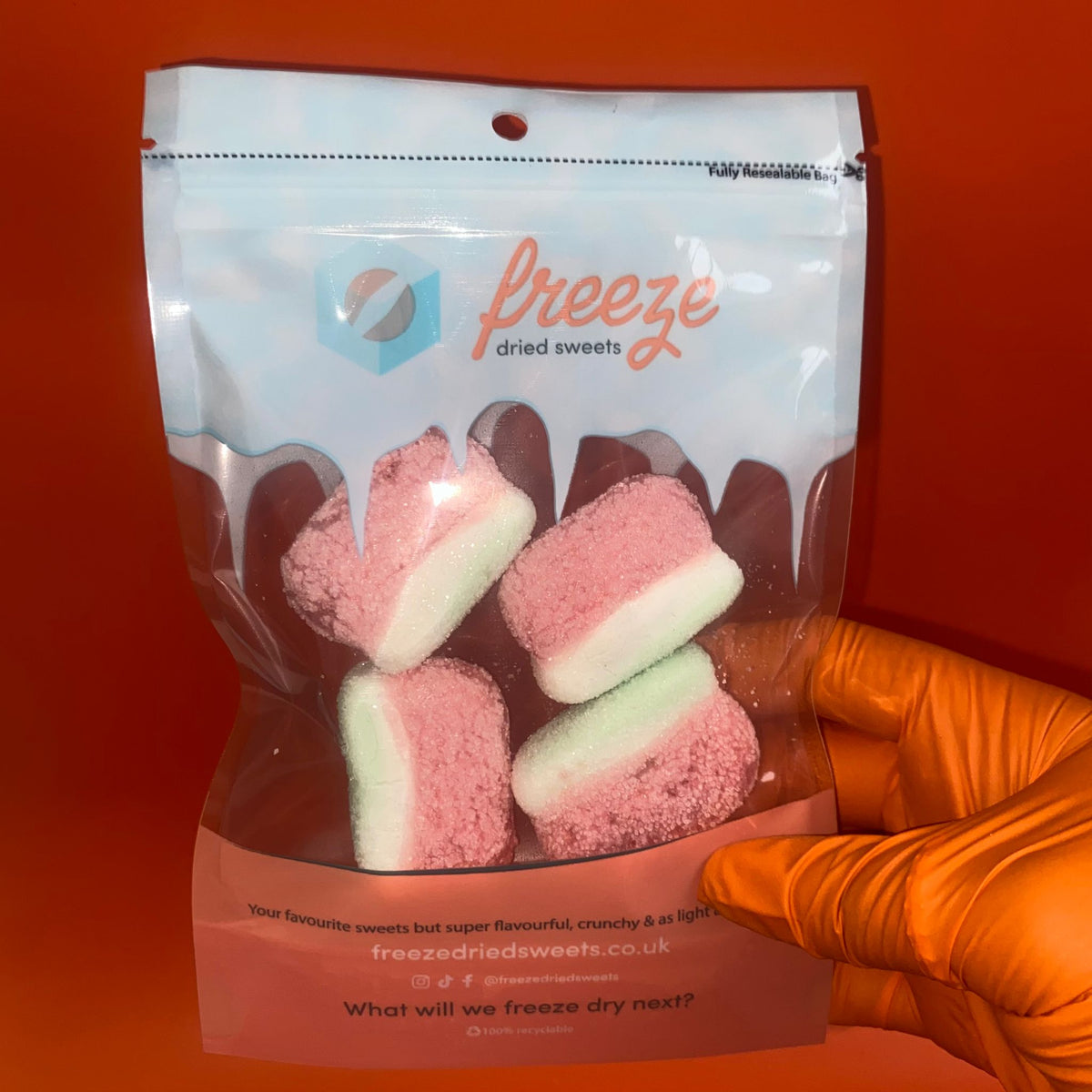 Fizzy Watermelon Slices - Freeze Dried Sweets