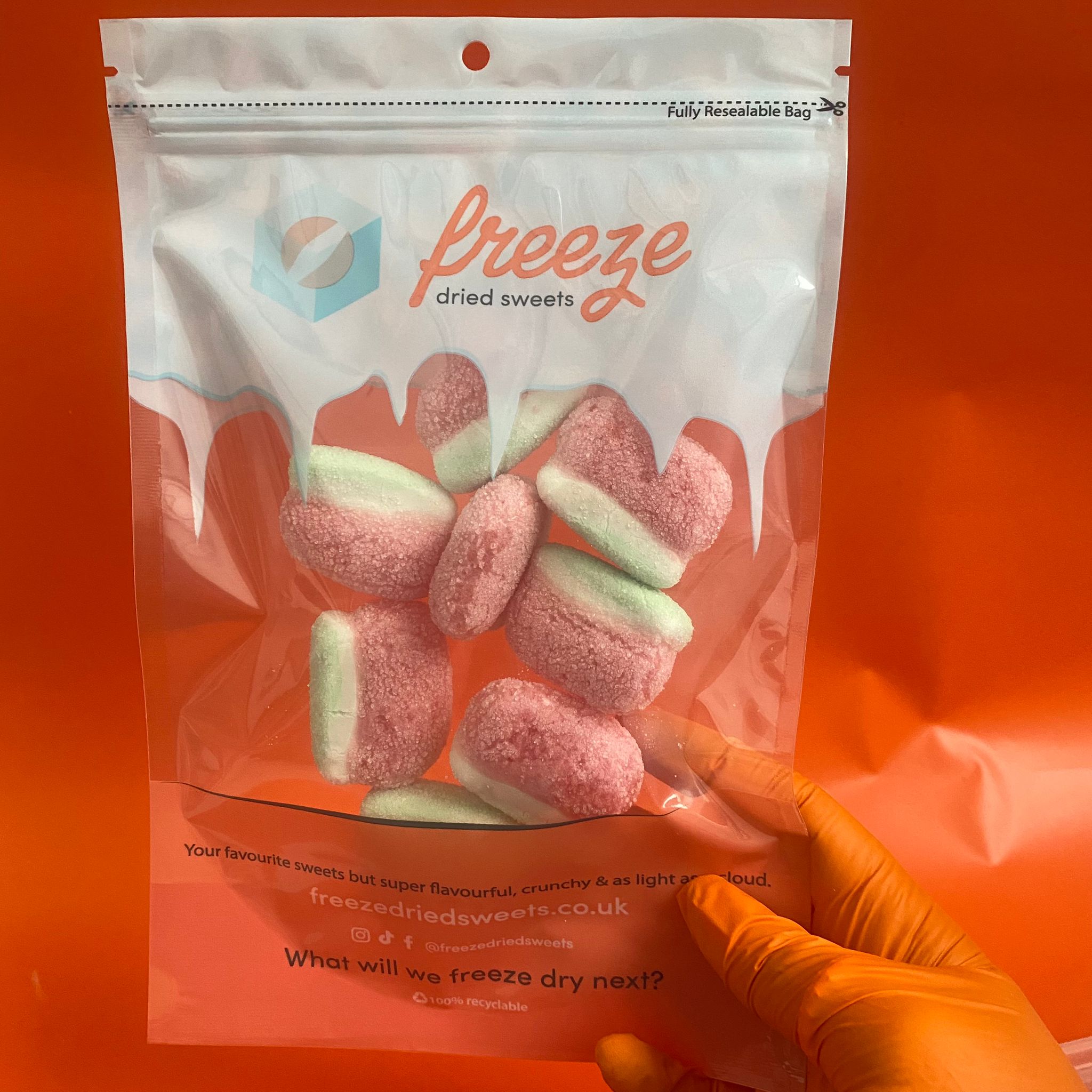 Fizzy Watermelon Slices - Freeze Dried Sweets