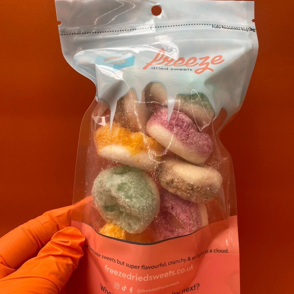 Fizzy Rainbow Rings - Freeze Dried Sweets - Halal