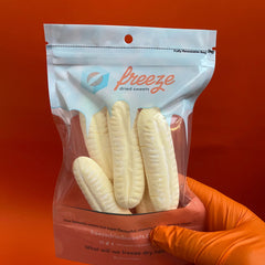 Big Foam Bananas 5pcs - Freeze Dried Sweets