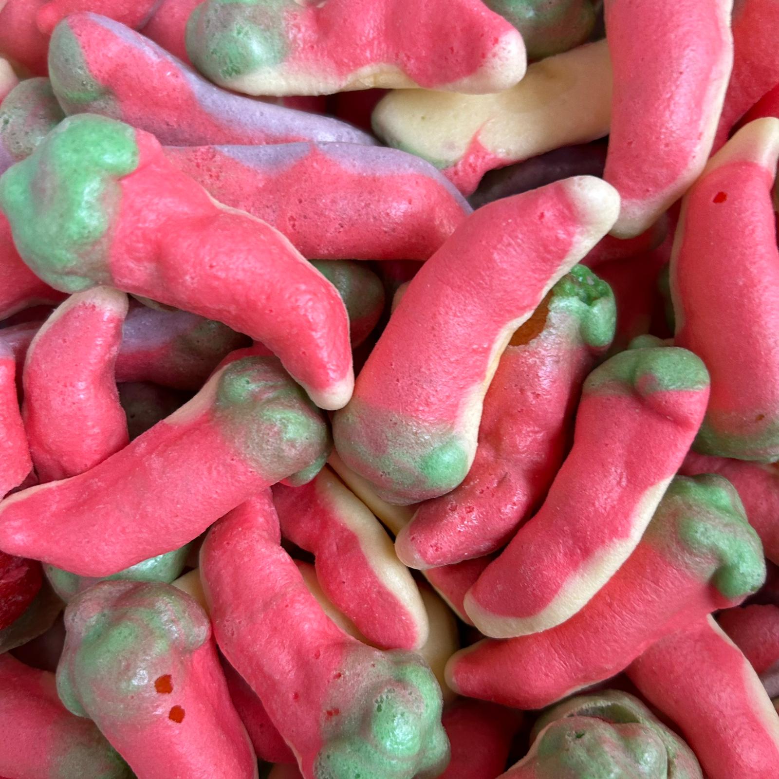 Hot Jelly Filled Chillis - Freeze Dried Sweets