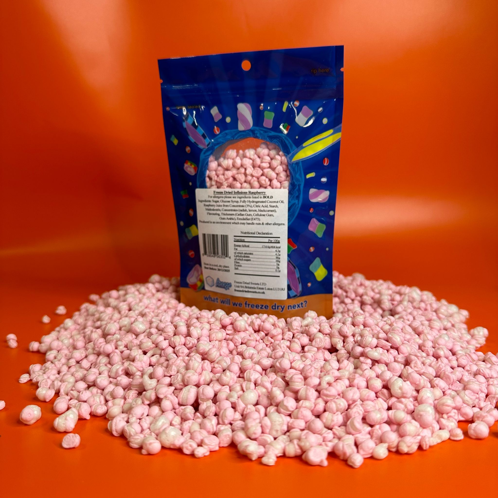 Raspberry Infinions  - Freeze Dried Sweets