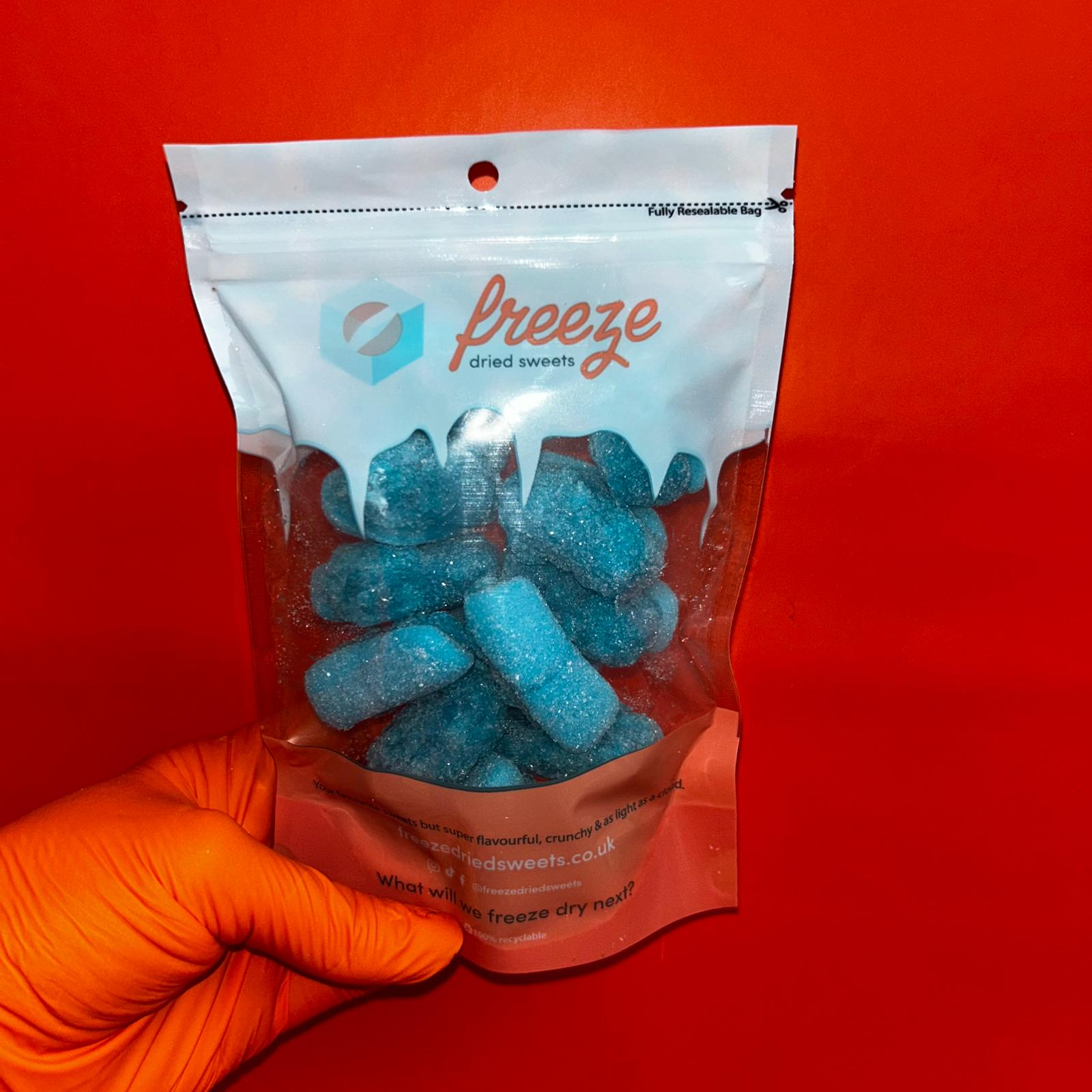 Blue Raspberry Slices - Freeze Dried Sweets | Halal