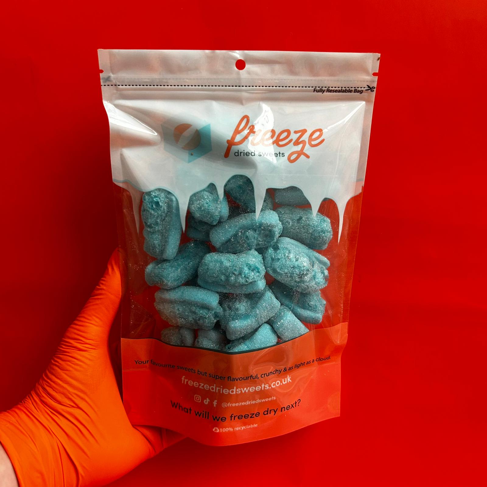 Blue Raspberry Slices - Freeze Dried Sweets | Halal