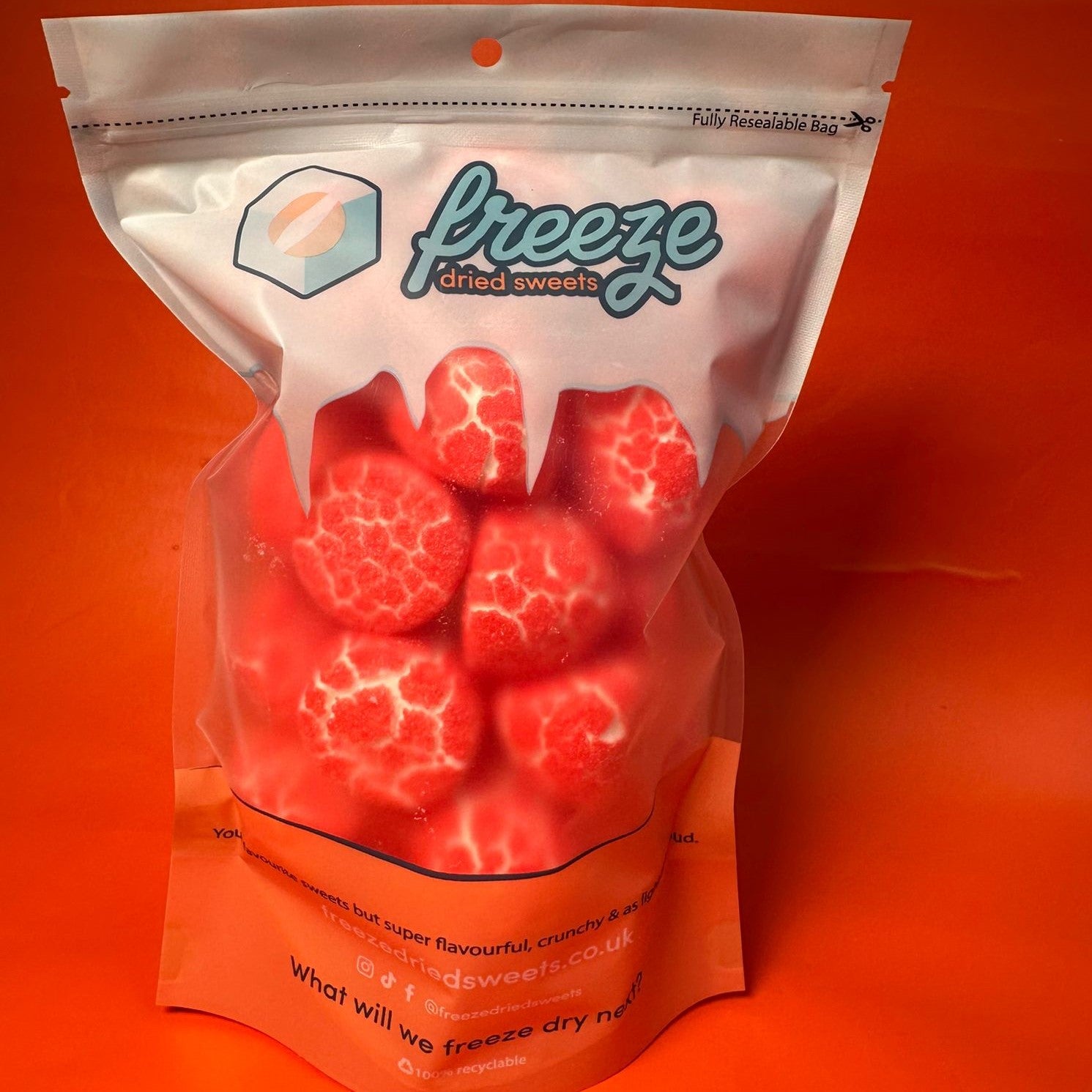 Red Paint Balls  - Freeze Dried Sweets