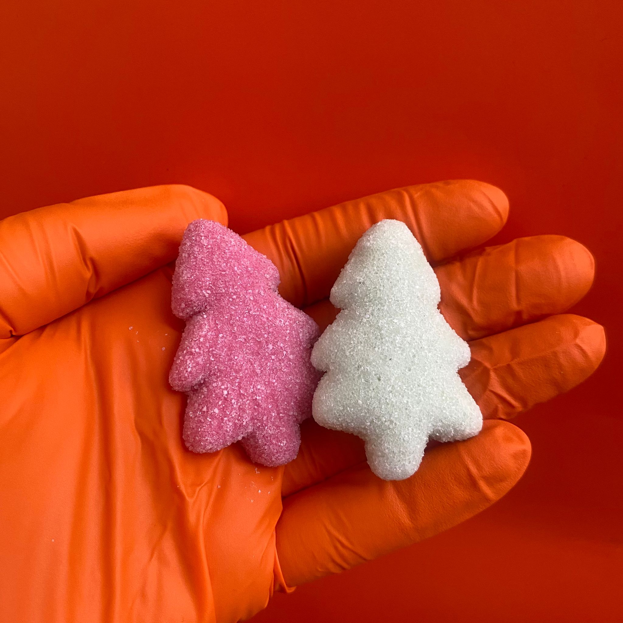 Fizzy Red and Green Christmas Trees - Freeze Dried Sweets | Gluten Free and Dairy Free