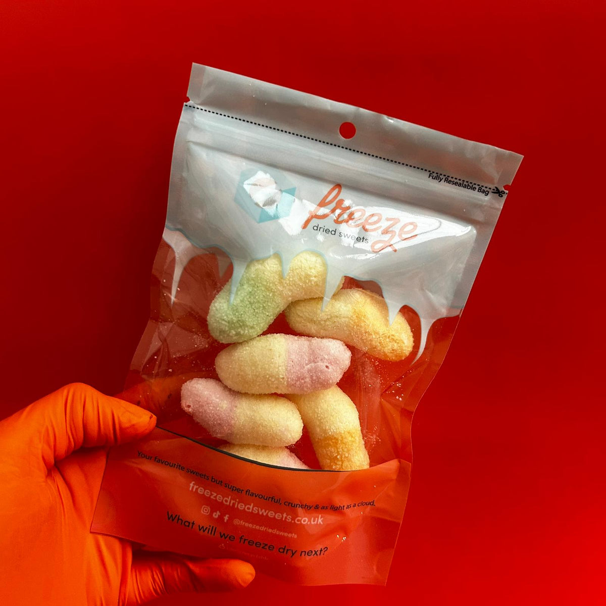 Sour Glow Worms - Freeze Dried Sweets