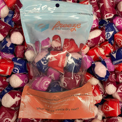 Fave Red Square Chews - Freeze Dried Sweets - Vegetarian & Halal