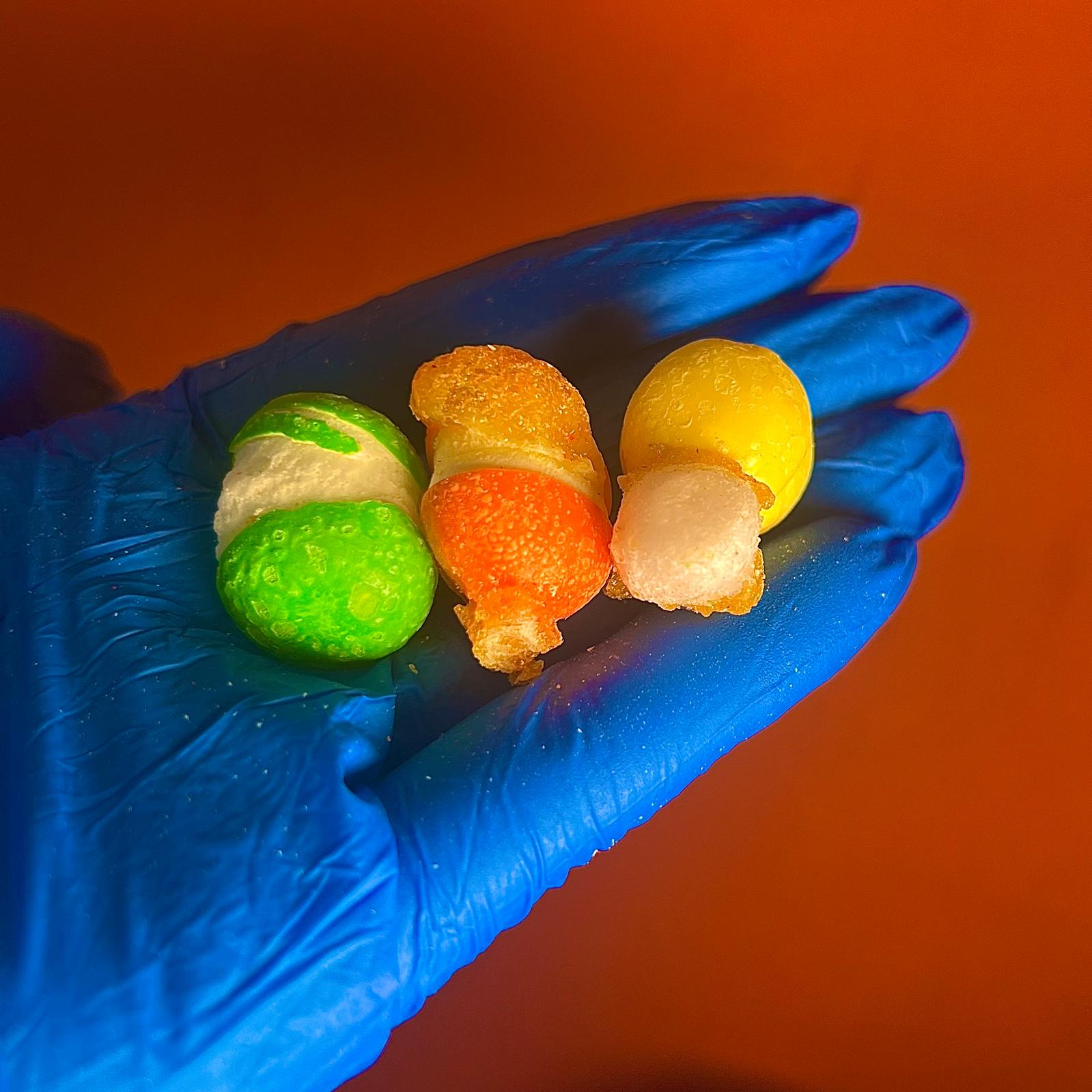 Giant Gooey Fruit Balls  - Freeze Dried Sweets