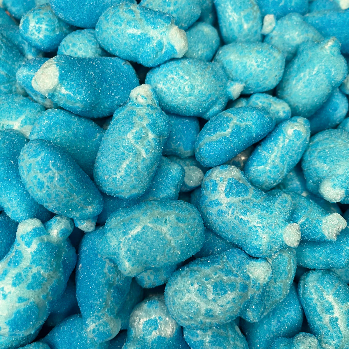 Sugared Foam Raspberries  - Freeze Dried Sweets