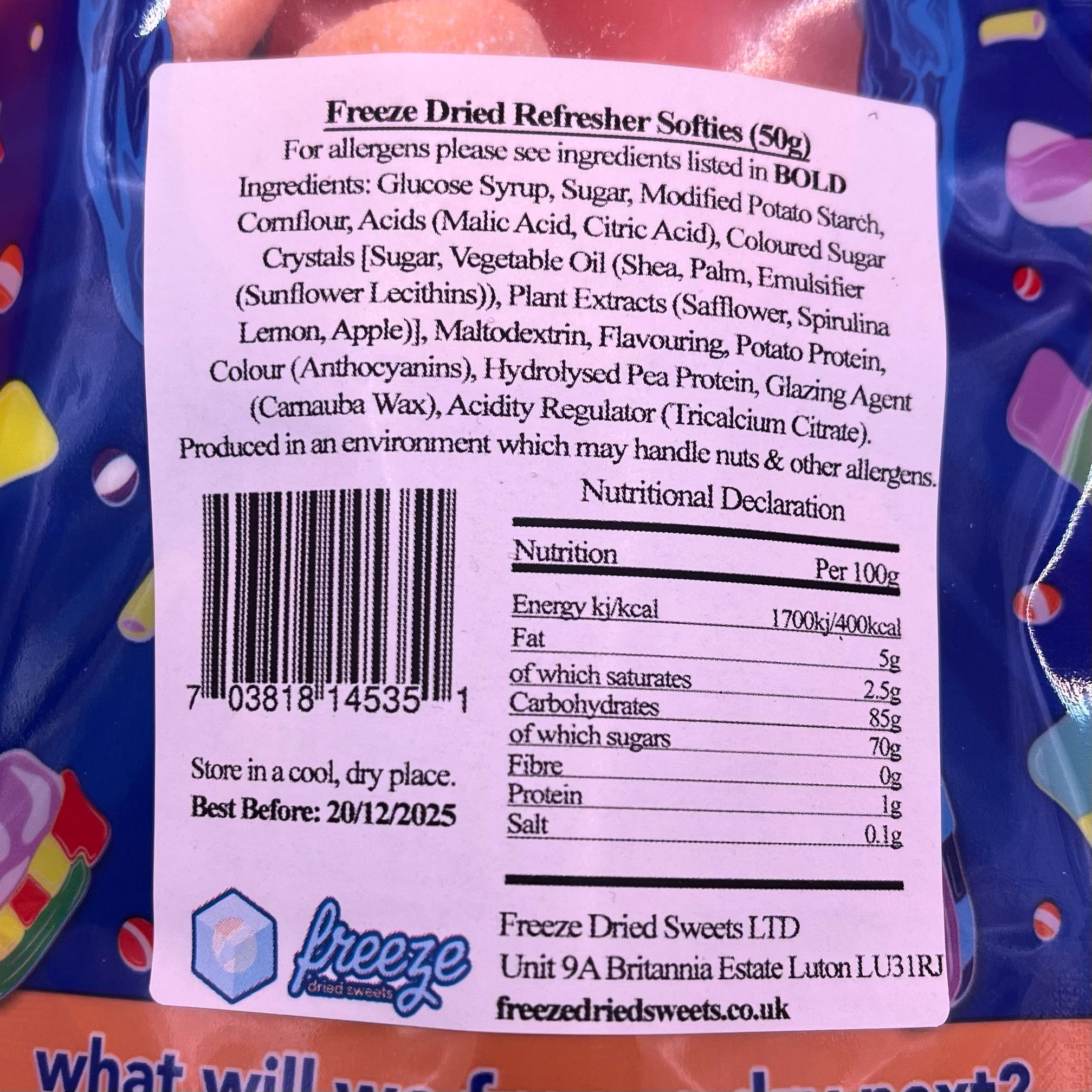 Refresher Softies - Freeze Dried Sweets