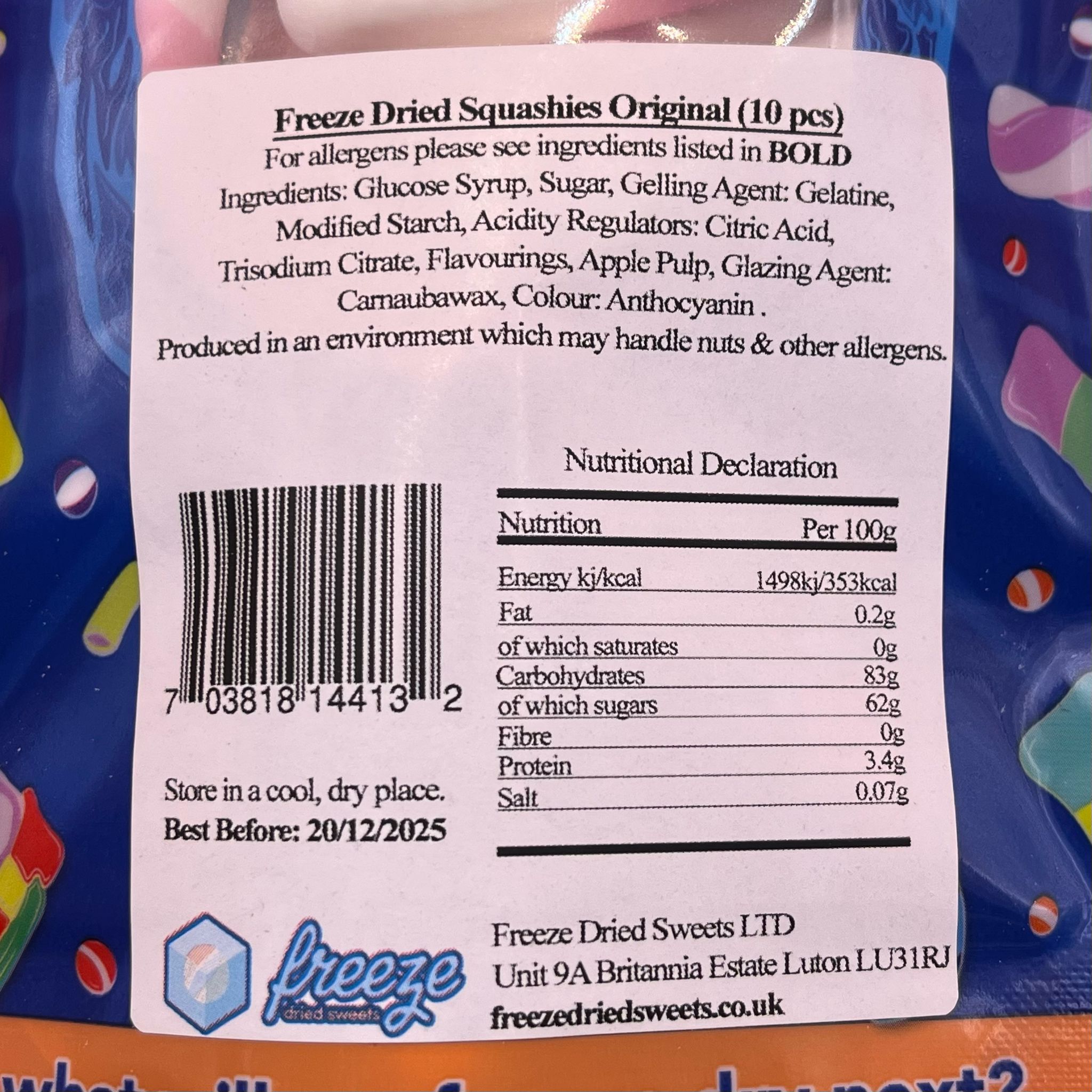 Squashies Original  - Freeze Dried Sweets