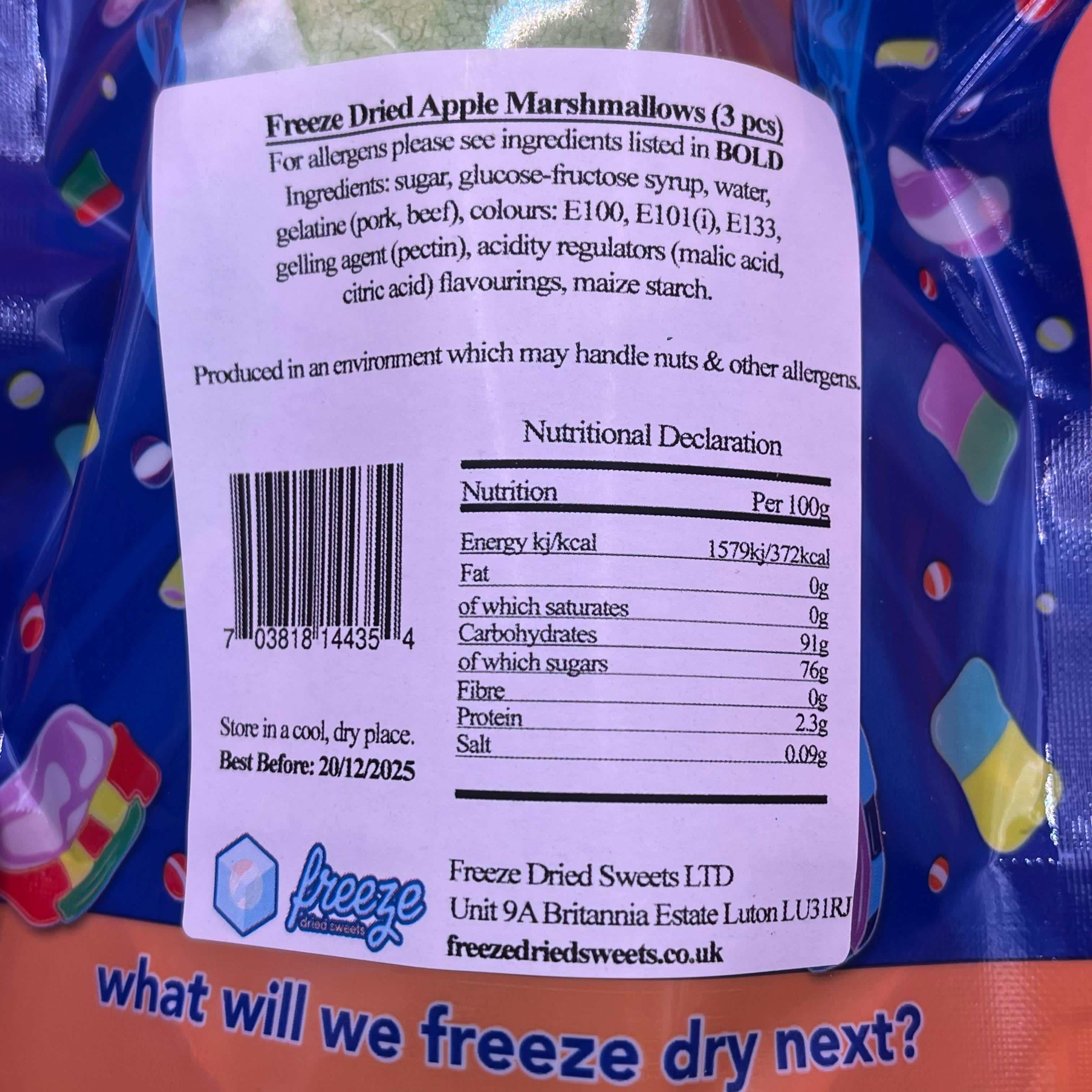 Apple Marshmallows  - Freeze Dried Sweets