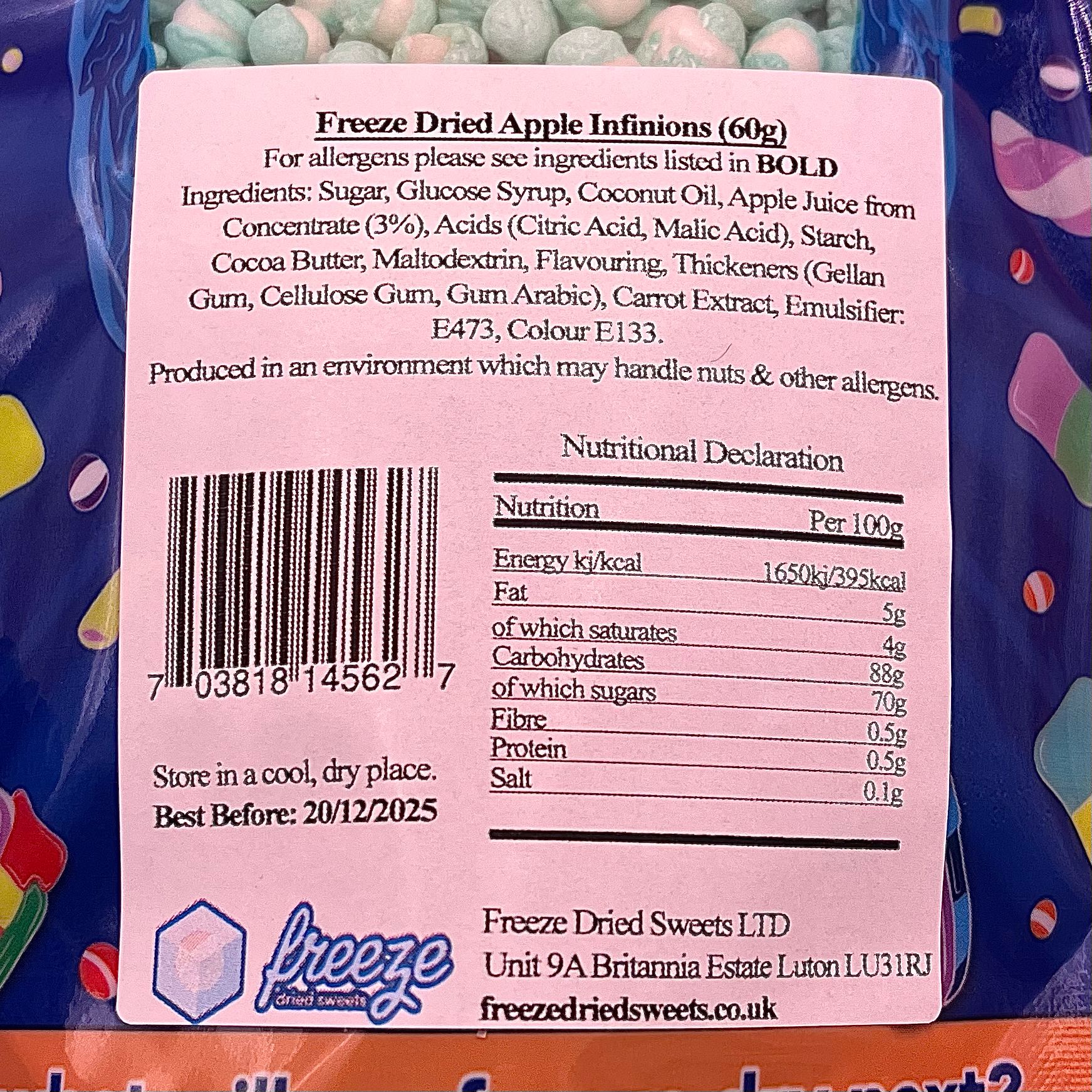 Apple Infinions - Freeze Dried Sweets | Vegan Vegetarian & Gluten Free